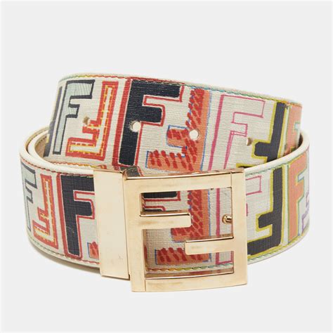 fendi multicolour|authentic multicolor Fendi belt.